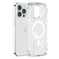 Telefoniümbris Joyroom Magnetic Defender Magnetic Case for iPhone 14 Pro Max Armored Cover with Hooks Stand Clear (MagSafe Compatible), läbipaistev цена и информация | Telefoni kaaned, ümbrised | kaup24.ee