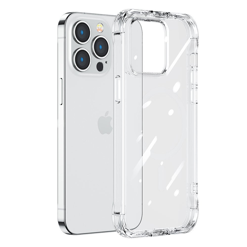 Telefoniümbris Joyroom Defender Series Case Cover for iPhone 14 Pro Max Armored Hook Cover Stand Clear (JR-14H4), läbipaistev hind ja info | Telefoni kaaned, ümbrised | kaup24.ee