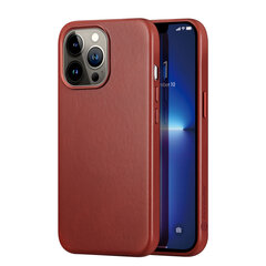 Telefoniümbris Dux Ducis Naples case for iPhone 13 Pro leather cover (MagSafe compatible), punane hind ja info | Telefoni kaaned, ümbrised | kaup24.ee