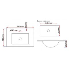 Раковина B8070E цена и информация | Раковины | kaup24.ee