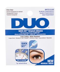 Клей для ресниц Ardell duo Quick Set Striplash Adhesive прозрачный, 7 г цена и информация | Накладные ресницы, керлеры | kaup24.ee