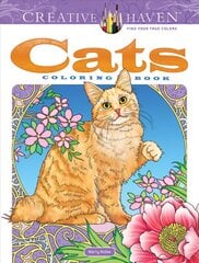 Creative Haven Cats Coloring Book hind ja info | Tervislik eluviis ja toitumine | kaup24.ee