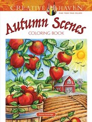Creative Haven Autumn Scenes Coloring Book hind ja info | Tervislik eluviis ja toitumine | kaup24.ee