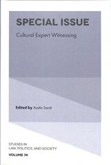 Special Issue: Cultural Expert Witnessing hind ja info | Majandusalased raamatud | kaup24.ee