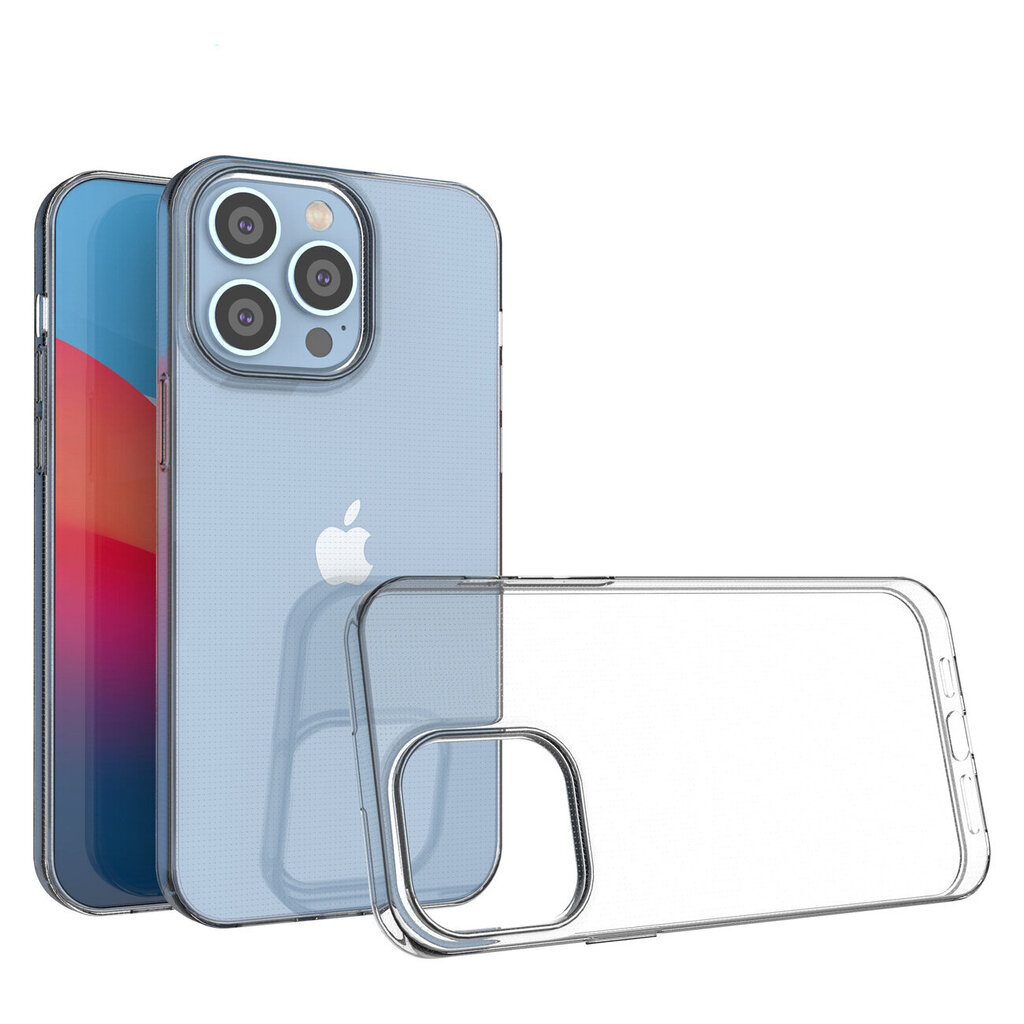 Telefoniümbris Ultra Clear 0.5 mm iPhone 14 Pro Max cover gel, läbipaistev hind ja info | Telefoni kaaned, ümbrised | kaup24.ee