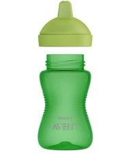 Нескользкая бутылочка с твердым носиком  Philips Avent My Grippy, 18 мес., 300 мл, зеленый цена и информация | Бутылочки и аксессуары | kaup24.ee