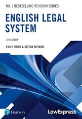 Law Express: English Legal System 8th edition hind ja info | Majandusalased raamatud | kaup24.ee