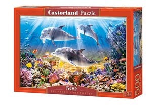 Pusle Castorland Dolphins Underwater, 500-osaline hind ja info | Pusled | kaup24.ee