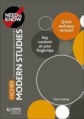 Need to Know: Higher Modern Studies цена и информация | Книги по социальным наукам | kaup24.ee