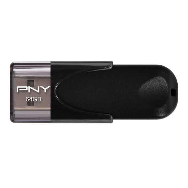 Mälupulk PNY Attaché 4 USB 2.0 64 GB, must