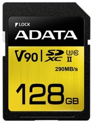 Карта памяти ADATA Premier One SDXC UHS-II U3, класс 10, 128 ГБ цена и информация | Карты памяти для телефонов | kaup24.ee