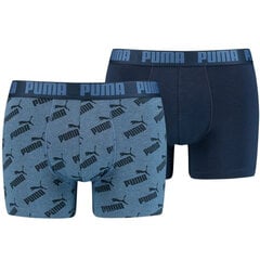 Hижнее белье Puma Men Aop Boxer Blue 935054 03 цена и информация | Мужские боксеры | kaup24.ee