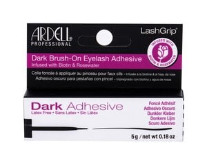 Клей для ресниц Ardell LashGrip Brush-On Dark Adhesive Dark, 5 г цена и информация | Накладные ресницы, керлеры | kaup24.ee