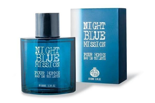 Tualettvesi Real Time Night Blue Mission Pour Homme EDT meestele 100 ml hind ja info | Meeste parfüümid | kaup24.ee