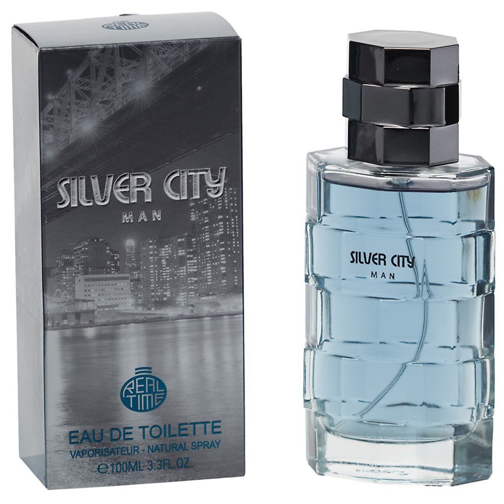 Tualettvesi Real Time Silver City EDT meestele 100 ml цена и информация | Meeste parfüümid | kaup24.ee