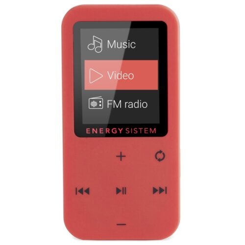 MP4-mängija Energy Sistem MP4 1,8" 8GB, punane цена и информация | MP3-mängijad, MP4-mängijad | kaup24.ee