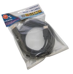 HDMI кабель Esperanza EB188 V.1.4B, 3 м, черный цена и информация | Кабели и провода | kaup24.ee