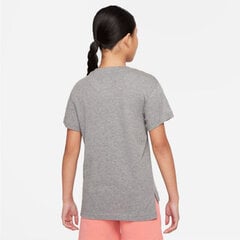 Nike детская футболка AR5088*095, серый/розовый цена и информация | Рубашки для девочек | kaup24.ee