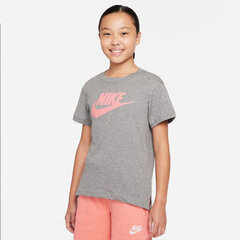 Nike детская футболка AR5088*095, серый/розовый цена и информация | Рубашки для девочек | kaup24.ee