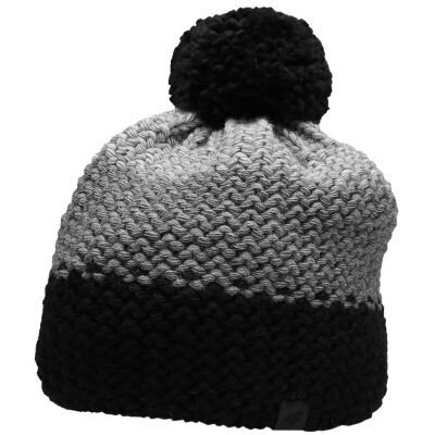 Talvemüts 4F M H4Z22 CAM012 24S, hall-must цена и информация | Meeste sallid, mütsid ja kindad | kaup24.ee
