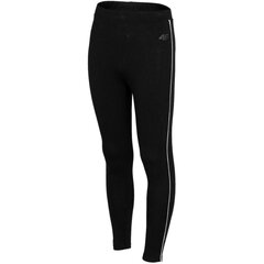 Детские спортивные брюки 4F, deep Jr, черный, HJZ22 JLEG004 20S цена и информация | Штаны для девочек | kaup24.ee