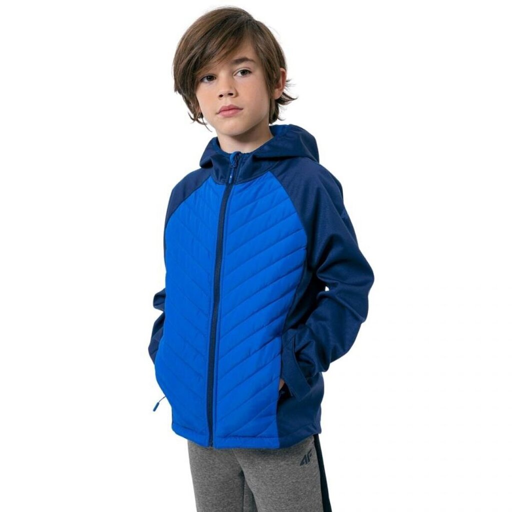 Laste jope 4F Softshell Jr. HJZ22 JSFM002 31S, sinine hind ja info | Poiste joped | kaup24.ee