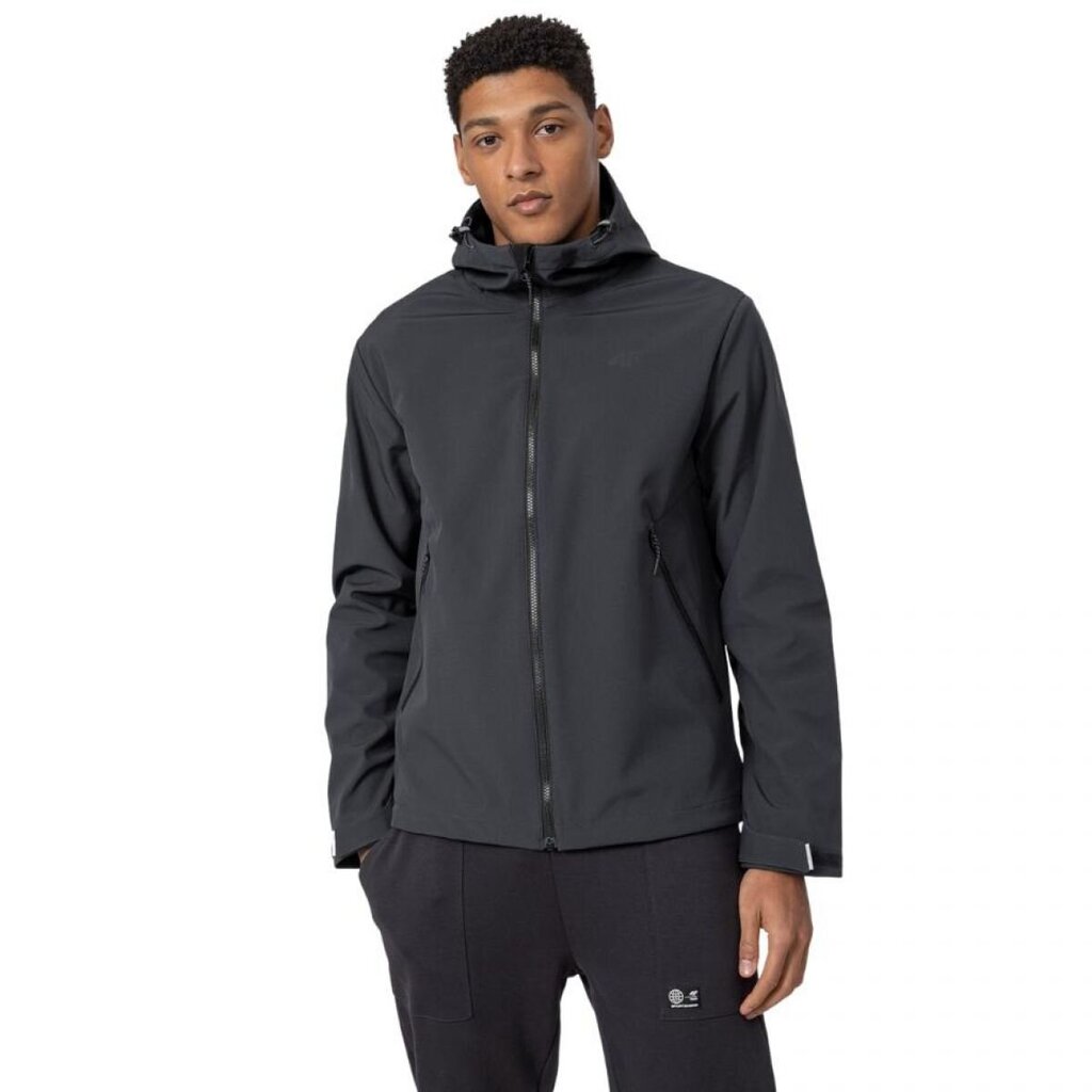 Meeste jope 4F softshell M H4Z22 SFM001 22S, must цена и информация | Meeste joped | kaup24.ee