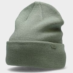 4F talvemüts H4Z22-CAU00247S, roheline hind ja info | Meeste sallid, mütsid ja kindad | kaup24.ee