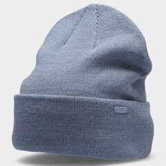 Зимняя шапка 4F H4Z22-CAU00234S, синяя цена и информация | Мужские шарфы, шапки, перчатки | kaup24.ee