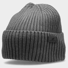 Зимняя шапка 4F M H4Z22-CAM003 24M, серая цена и информация | Мужские шарфы, шапки, перчатки | kaup24.ee