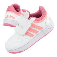 Spordijalatsid lastele Adidas Hoops 3.0 Jr GW0440, valge-roosa hind ja info | Laste spordijalatsid | kaup24.ee