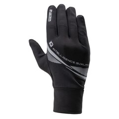 Беговые перчатки IQ Siena 92800378985, черные цена и информация | Мужские шарфы, шапки, перчатки | kaup24.ee