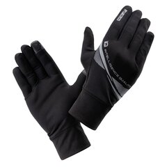Беговые перчатки IQ Siena 92800378985, черные цена и информация | Мужские шарфы, шапки, перчатки | kaup24.ee