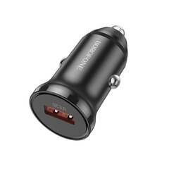 Автомобильная зарядка Borofone BZ18 Quick Charge 3.0 18W + MicroUSB черная цена и информация | Зарядные устройства для телефонов | kaup24.ee
