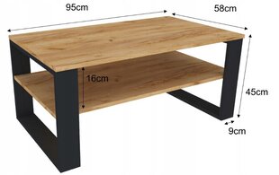 Diivanilaud 95 x 58 x 50 cm HWS цена и информация | Журнальные столики | kaup24.ee