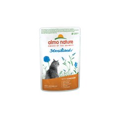 Консервы для кастрированных кошек с курицей Almo Nature Holistic Functional Sterilized, 6x70 г цена и информация | Кошачьи консервы | kaup24.ee