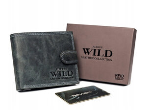 Мужской бумажник из натуральной кожи Always Wild, черный цена и информация | Мужские кошельки | kaup24.ee