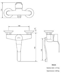 Cмеситель для раковины-ванны Imperial Aqua 17  цена и информация | Imperial Сантехника, ремонт, вентиляция | kaup24.ee