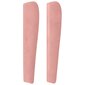 vidaXL voodipeats servadega, roosa, 203x23x118/128 cm, samet цена и информация | Voodid | kaup24.ee