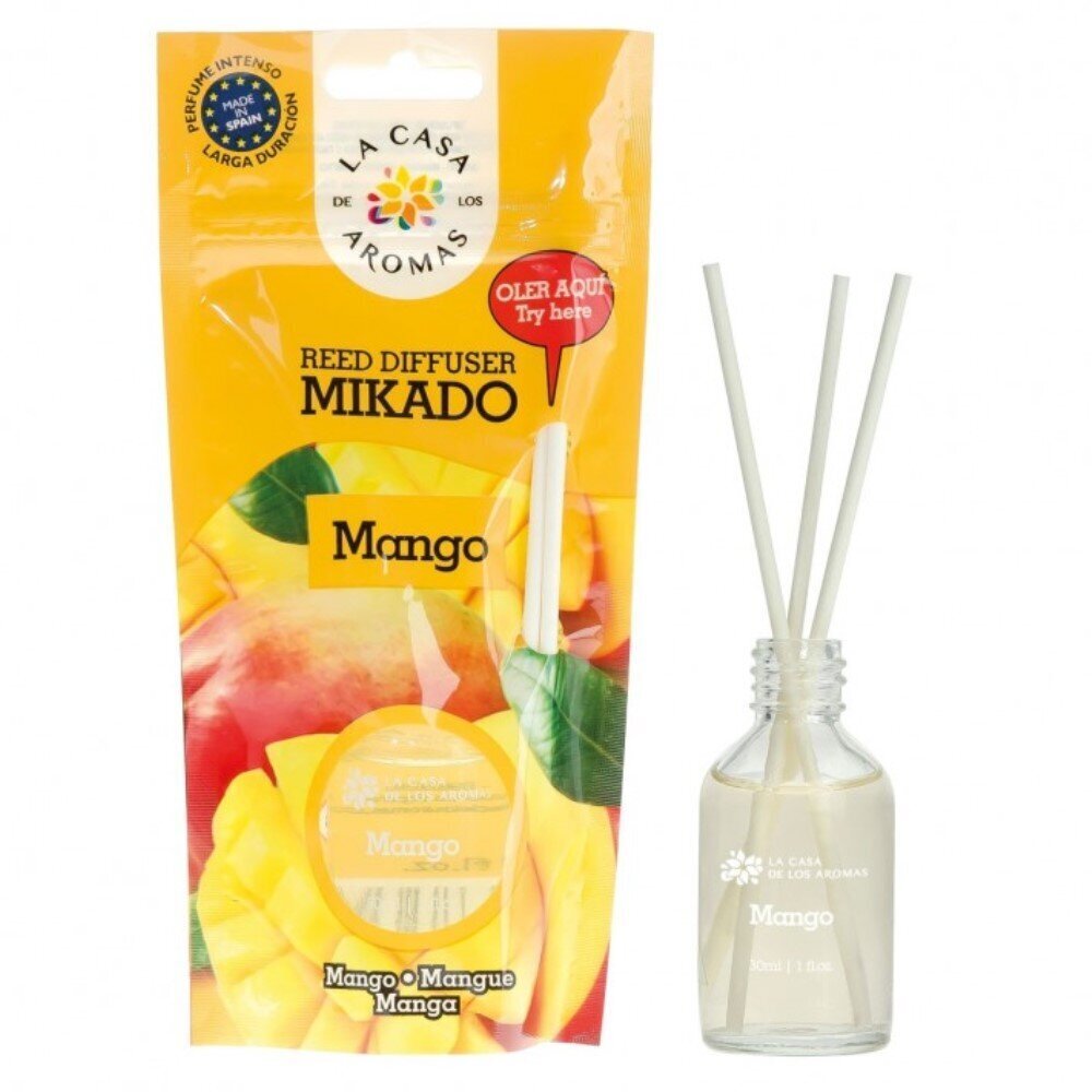 Pulkadega kodulõhnastaja La Casa de los Aromas Mango 30ml hind ja info | Kodulõhnastajad | kaup24.ee