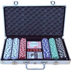 Покерный набор в чемодане, 300 фишек цена и информация | Азартные игры | kaup24.ee
