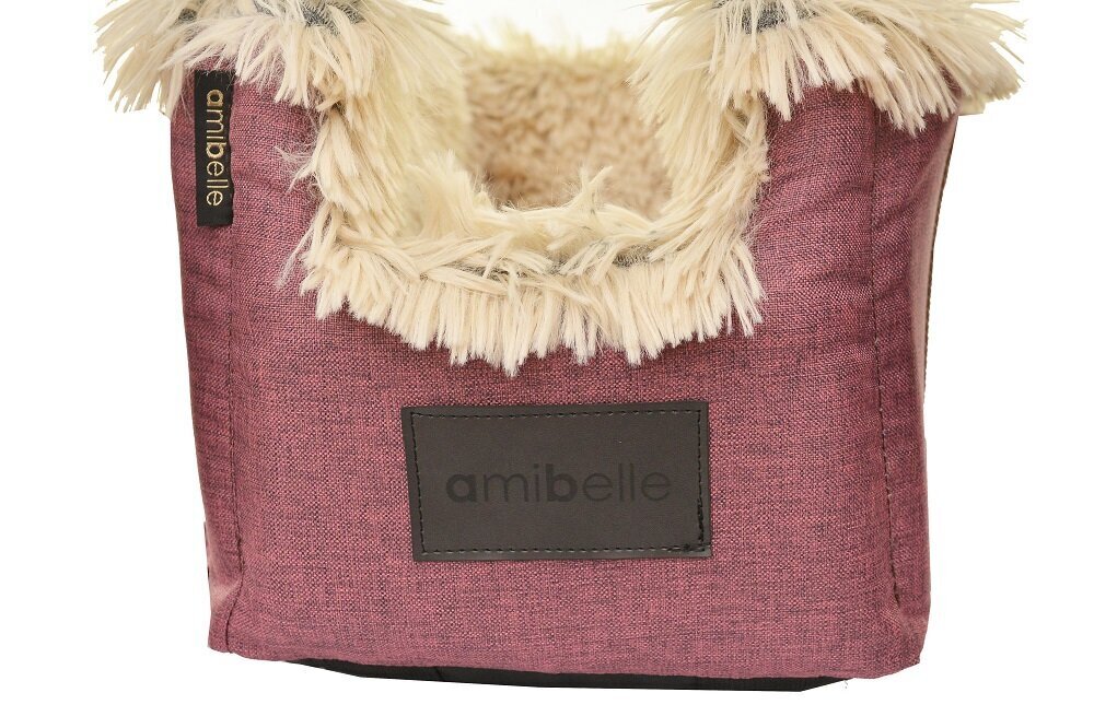 Lemmiklooma pesa Amibelle Locky, bordoo, 44 x 27 x 22 cm hind ja info | Reisimise tarvikud | kaup24.ee