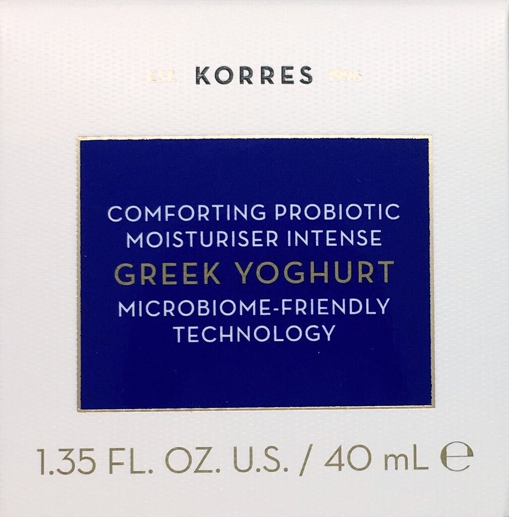 Intensiivselt niisutav näokreem Greek Yoghurt (Comfort ing Probiotic Moisturizer Intense) 40 ml hind ja info | Näokreemid | kaup24.ee