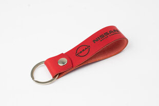 Nissan nahast võtmehoidja, punane hind ja info | Originaalsed võtmehoidjad | kaup24.ee