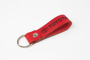 Кожаный брелок Toyota, красный цена и информация | Брелки | kaup24.ee