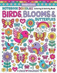 Notebook Doodles Birds, Blooms and Butterflies: Coloring & Activity Book цена и информация | Книги для малышей | kaup24.ee