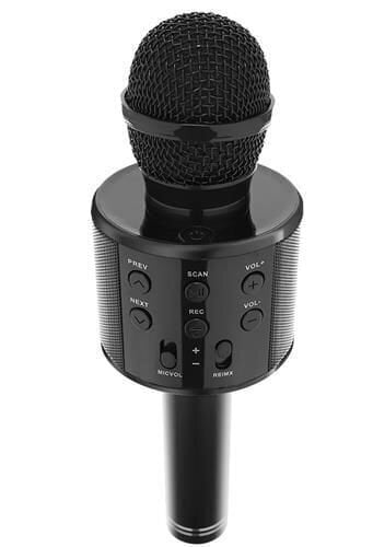 Karaoke mikrofon, häält muutvate efektidega juhtmeta Bluetooth-mikrofon, must hind ja info | Arendavad mänguasjad | kaup24.ee