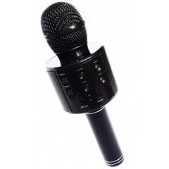 Караоке микрофон, беспроводной c Bluetooth и эффектами изменения голоса, черный цена и информация | Развивающие игрушки | kaup24.ee