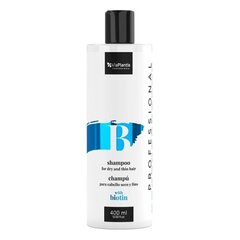 Восстанавливающий шампунь для сухих и тонких волос с биотином Vis Plantis Shampoo For Dry and Thin Hair, 400 мл цена и информация | Шампуни | kaup24.ee