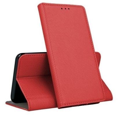 Mocco Smart Magnet Book Case For Samsung Galaxy S23 Ultra Red hind ja info | Telefoni kaaned, ümbrised | kaup24.ee